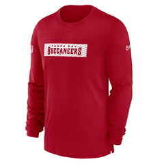 Tampa Bay Buccaneers Sideline Player Performance Long Sleeve T-Shirt - Red T-shirts