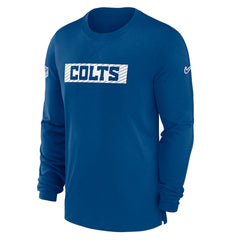 Indianapolis Colts Sideline Player Performance Long Sleeve T-Shirt - Royal T-shirts