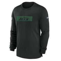 New York Jets Sideline Player Performance Long Sleeve T-Shirt - Black T-shirts
