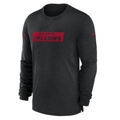 Atlanta Falcons Sideline Player Performance Long Sleeve T-Shirt - Black T-shirts