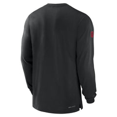 Atlanta Falcons Sideline Player Performance Long Sleeve T-Shirt - Black T-shirts