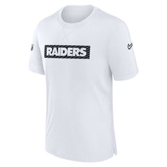 Las Vegas Raiders Sideline Player Performance T-Shirt - White T-shirts