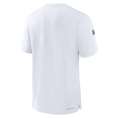 Las Vegas Raiders Sideline Player Performance T-Shirt - White T-shirts