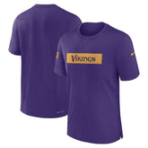 Minnesota Vikings Sideline Player Performance T-Shirt - Purple T-shirts