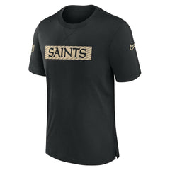 New Orleans Saints Sideline Player Performance T-Shirt - Black T-shirts