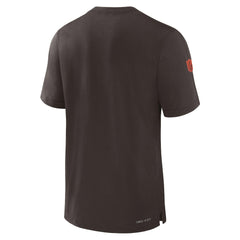 Cleveland Browns Sideline Player Performance T-Shirt - Brown T-shirts