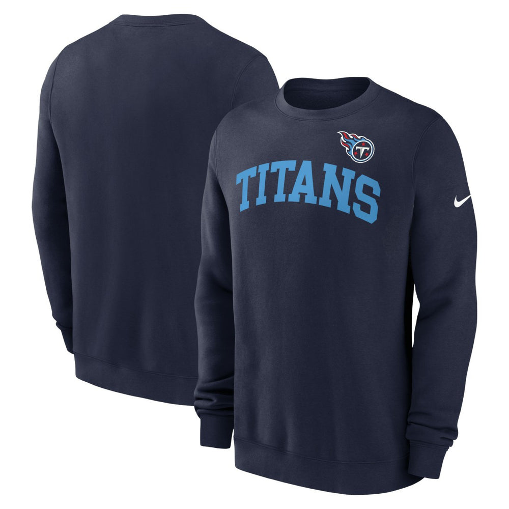 Tennessee Titans Club Pullover Sweatshirt - Navy Pullover