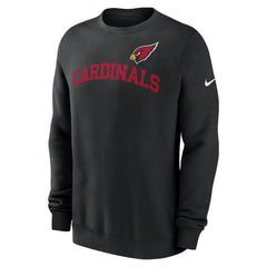 Arizona Cardinals Club Pullover Sweatshirt - Black Pullover