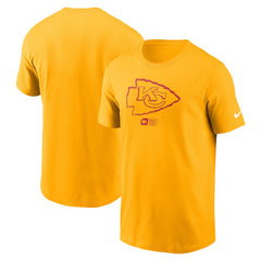 Kansas City Chiefs Faded Essential T-Shirt - Gold T-shirts