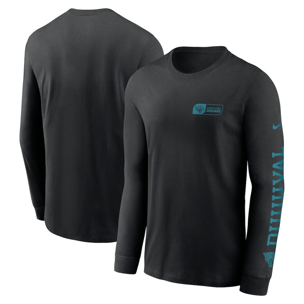 Jacksonville Jaguars All Out Long Sleeve T-Shirt - Black T-shirts