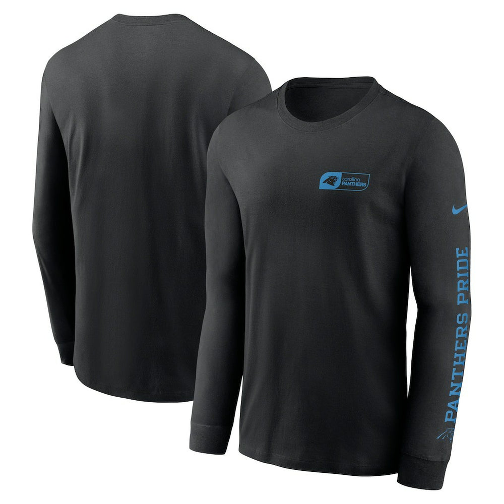 Carolina Panthers All Out Long Sleeve T-Shirt - Black T-shirts