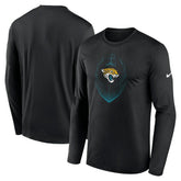 Jacksonville Jaguars Icon Legend Performance Long Sleeve T-Shirt - Black T-shirts