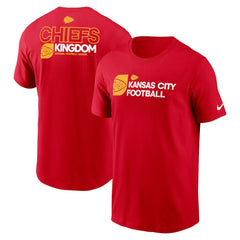 Kansas City Chiefs Outline T-Shirt - Red T-shirts