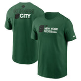 New York Jets Outline T-Shirt - Green T-shirts