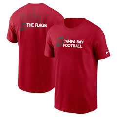 Tampa Bay Buccaneers Outline T-Shirt - Red T-shirts