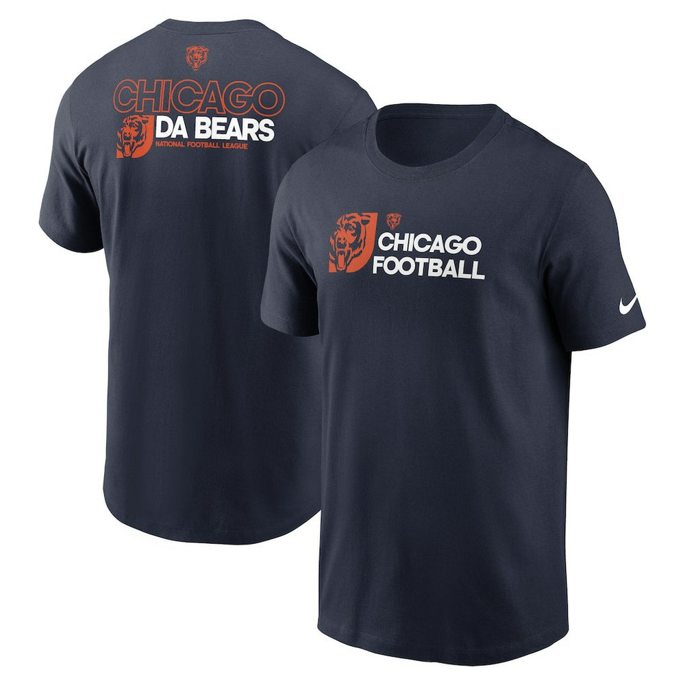 Chicago Bears Outline T-Shirt - Navy T-shirts
