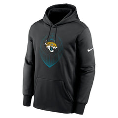 Jacksonville Jaguars Icon Performance Pullover Hoodie - Black Hoodies
