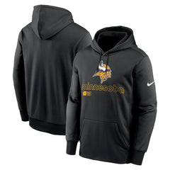 Minnesota Vikings Performance Pullover Hoodie - Black Hoodies