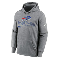 Buffalo Bills Performance Pullover Hoodie - Heather Gray Hoodies