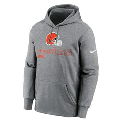 Cleveland Browns Performance Pullover Hoodie - Heather Gray Hoodies