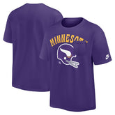 Minnesota Vikings Rewind Heavy Max90 Pocket T-Shirt - Purple T-shirts