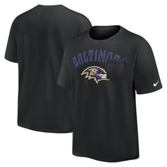 Baltimore Ravens Rewind Heavy Max90 Pocket T-Shirt - Black T-shirts