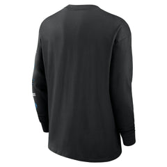 Carolina Panthers Rewind Heavy Max90 Pocket Long Sleeve T-Shirt - Black T-shirts