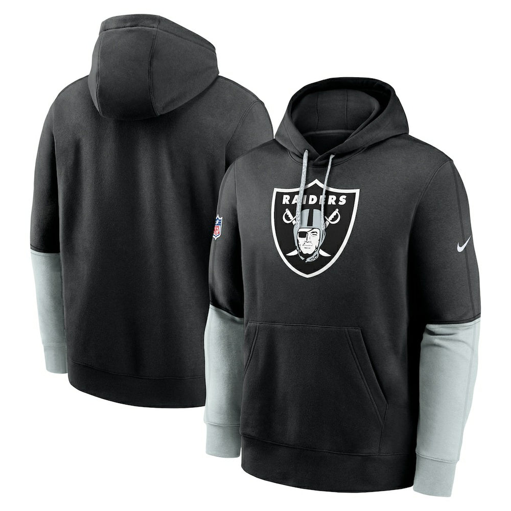 Las Vegas Raiders 2024 Sideline Club Pullover Hoodie - Black Hoodies