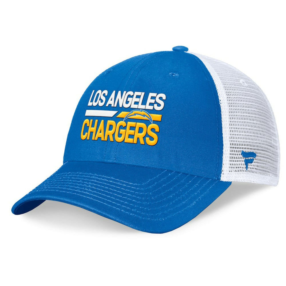 Los Angeles Chargers Upper Trucker Adjustable Hat - Powder Blue/White Hats