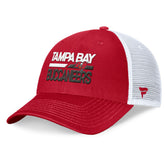 Tampa Bay Buccaneers Upper Trucker Adjustable Hat - Red/White Hats