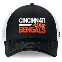 Cincinnati Bengals Upper Trucker Adjustable Hat - Black/White Hats