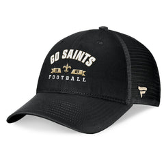 New Orleans Saints Timeout Trucker Adjustable Hat - Black Hats