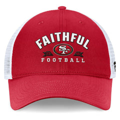 San Francisco 49ers Timeout Trucker Adjustable Hat - Scarlet Hats