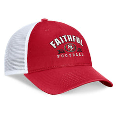 San Francisco 49ers Timeout Trucker Adjustable Hat - Scarlet Hats