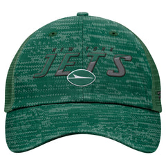 New York Jets Challenge Trucker Adjustable Hat - Heather Green Hats