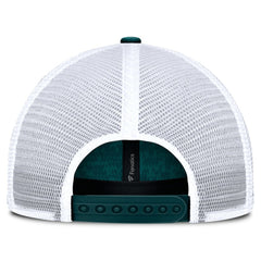 Philadelphia Eagles Challenge Trucker Adjustable Hat - Heather Midnight Green Hats