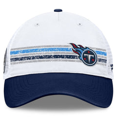 Tennessee Titans Flawless Stripe Adjustable Hat - White/Navy Hats