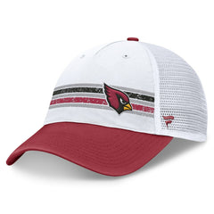 Arizona Cardinals Flawless Stripe Adjustable Hat - White/Cardinal Hats