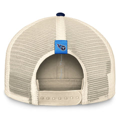 Tennessee Titans Diamond Stripe Trucker Adjustable Hat - Natural/Navy Hats