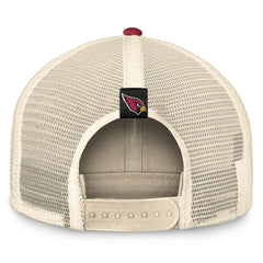 Arizona Cardinals Diamond Stripe Trucker Adjustable Hat - Natural/Cardinal Hats