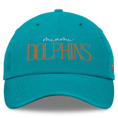 Miami Dolphins Women's Review Unstructured Adjustable Hat - Aqua Hats