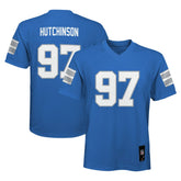 Aidan Hutchinson Detroit Lions Youth Replica Player Jersey - Blue Jerseys