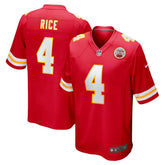 Rashee Rice Kansas City Chiefs Game Jersey - Red Jerseys