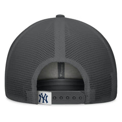 New York Yankees Fanatics A-Frame Trucker Adjustable Hat - Gray/Graphite Hats