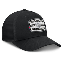 Washington Nationals Fanatics Team Patch A-Frame Trucker Snapback Hat - Black Hats