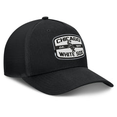 Chicago White Sox Fanatics Team Patch A-Frame Trucker Snapback Hat - Black Hats