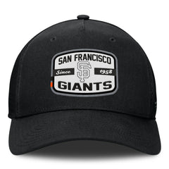 San Francisco Giants Fanatics Team Patch A-Frame Trucker Snapback Hat - Black Hats
