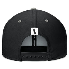 Chicago White Sox Fanatics Fundamental Bold Snapback Hat - Black/Gray Hats
