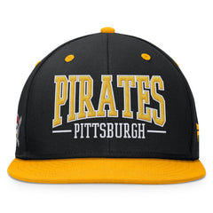 Pittsburgh Pirates Fanatics Fundamental Bold Snapback Hat - Black/Gold Hats