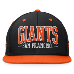 San Francisco Giants Fanatics Fundamental Bold Snapback Hat - Black/Orange Hats